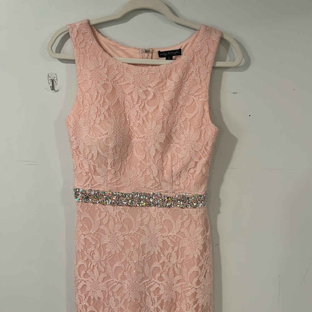 Formal, pink, lace